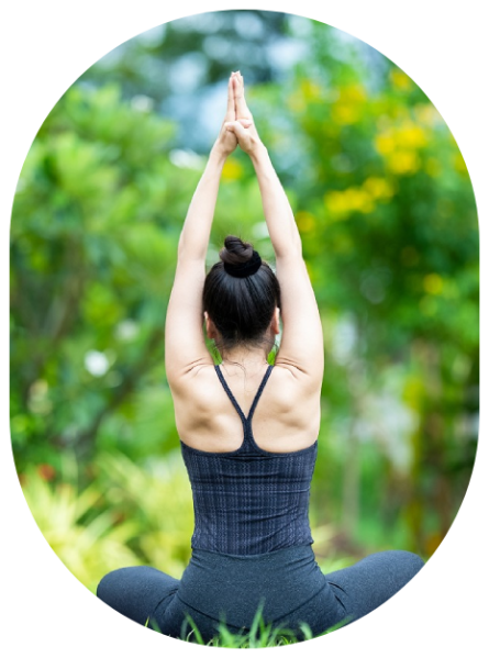 Woman meditating